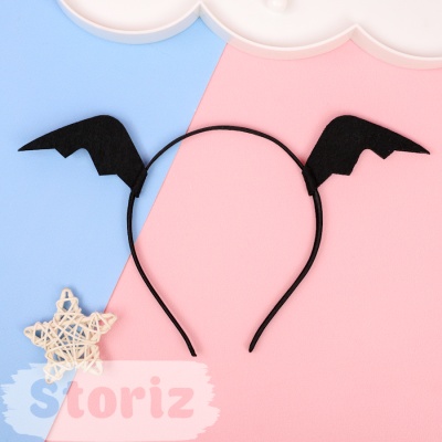 Ободок "Bat Wings", черный