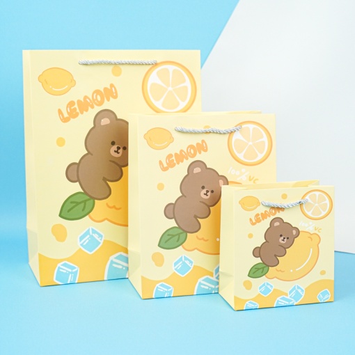Подарочный пакет "Lemon" L 33x25x12 см