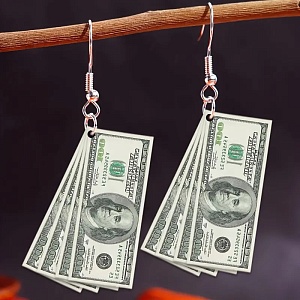Серьги "Dollars" 