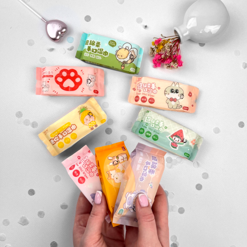 Влажные салфетки Mini "Sky Rabbit" 1 уп. по 8шт.