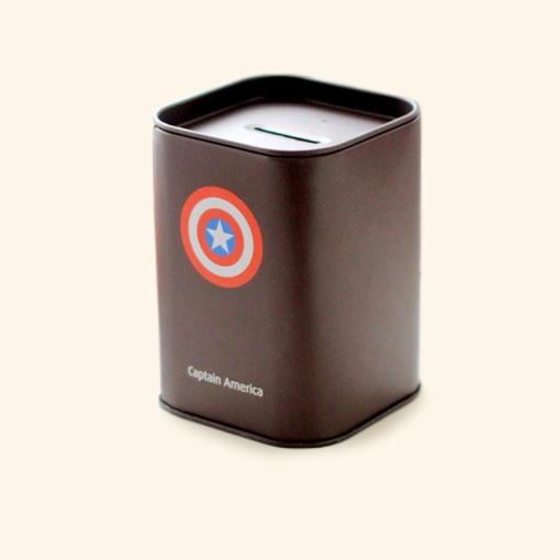 Супергеройская банка-копилка, темно-коричневый оптом