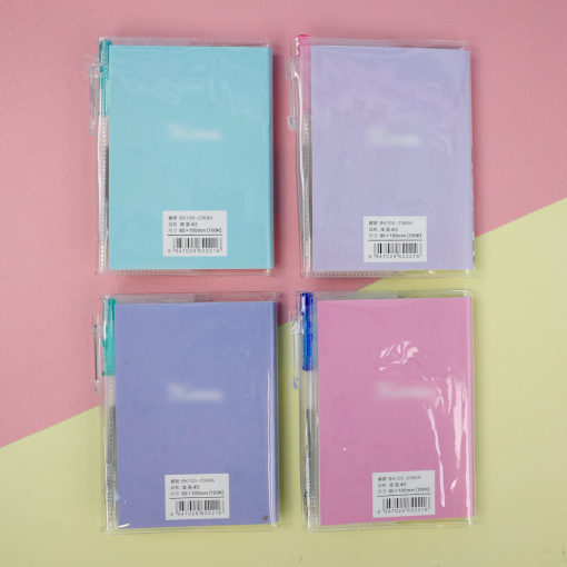 Мини-блокнот с ручкой "Kuro", в асортименте 1 шт.  