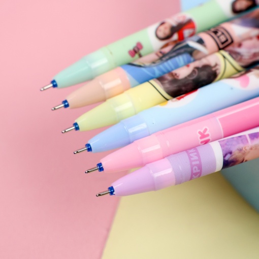 Ручка со стирающимися чернилами и стирашка "K-pop" Black Pink №21031 (синий)