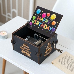 Музыкальная шкатулка "Happy birthday" color (цвет. кор.)