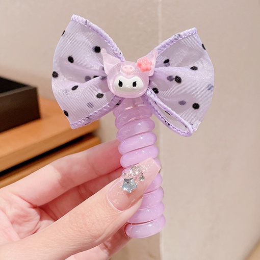 Резинка-спираль для хвоста "Куро" бантик