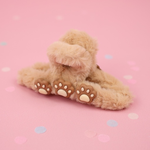 Заколка-крабик плюшевая "Fashion Bear" 