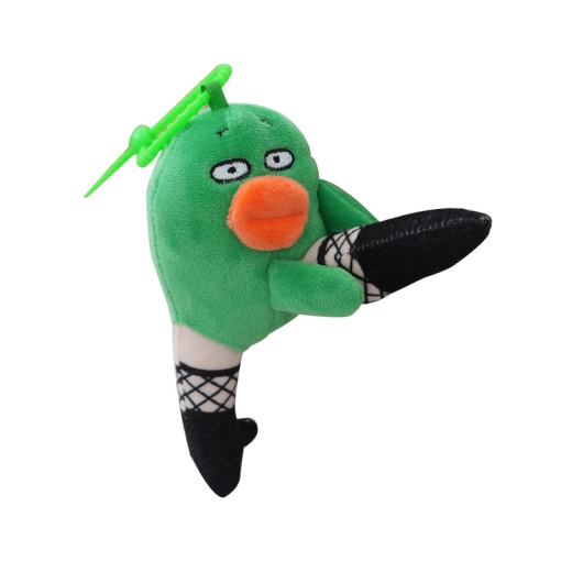 Мягкий брелок "Crazy duck" зеленый