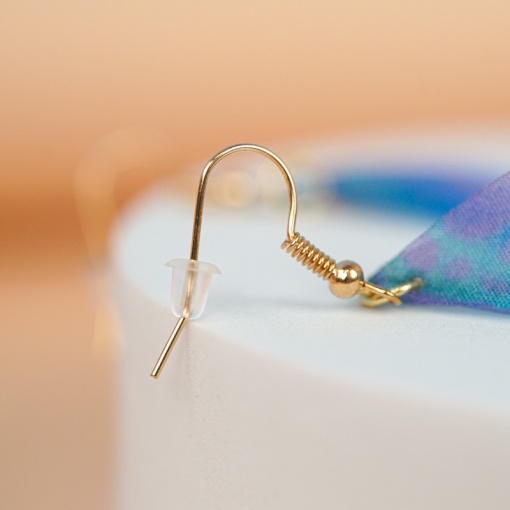 Серьги "Крылья Бабочки" голубые