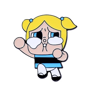 Значок-брошь "Crybaby" Powerpuff Girls, голубой XZ2344-3