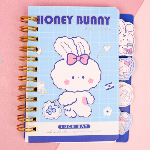 Мини-блокнот на пружине "Honey Bunny" 9,6*11,6 см, в ассортименте 1шт