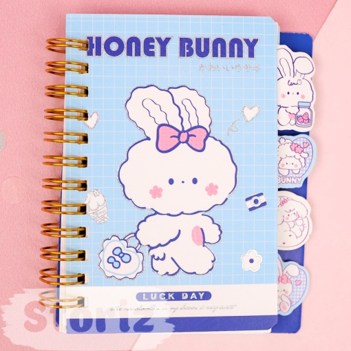 Мини-блокнот на пружине "Honey Bunny" 9,6*11,6 см, в ассортименте 1шт