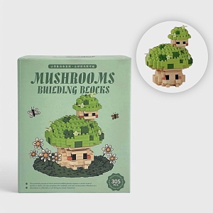 Конструктор "Mushrooms" Зеленый гриб №7251 (305 деталей)