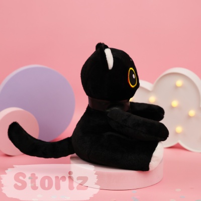 Мягкая игрушка "Cat Dark", черный 25 см