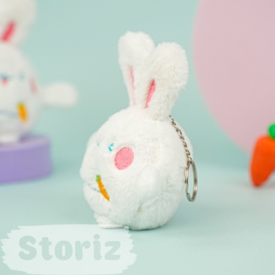 Мягкий брелок "Funny Bunny" белый, 10 см