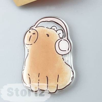 PopSocket "Капибара" в наушниках