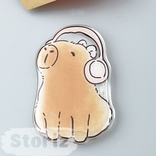 PopSocket "Капибара" в наушниках