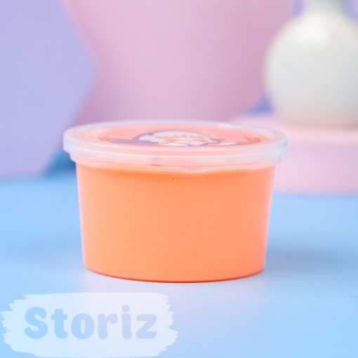 Слайм "Котик в акуле", серия Butter (оранжевый), 150гр. STORIZ