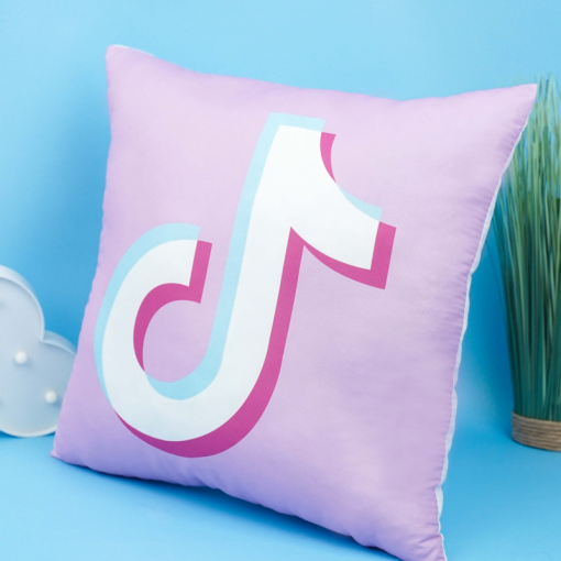 Подушка декоративная "Тик Ток" розовая, 45x45см