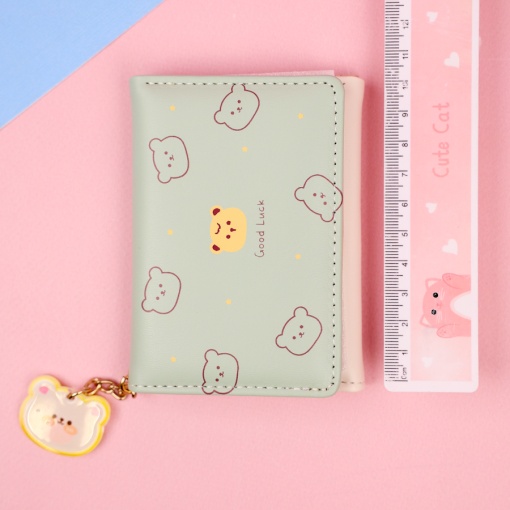 Мини-кошелек "Bear" зеленый