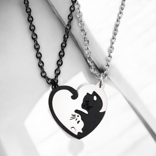 Кулон парный "Котики Инь и Янь" 