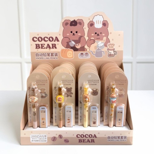 Набор карандашей "Cocoa Bear" №5208 в шоу-боксе, 24шт