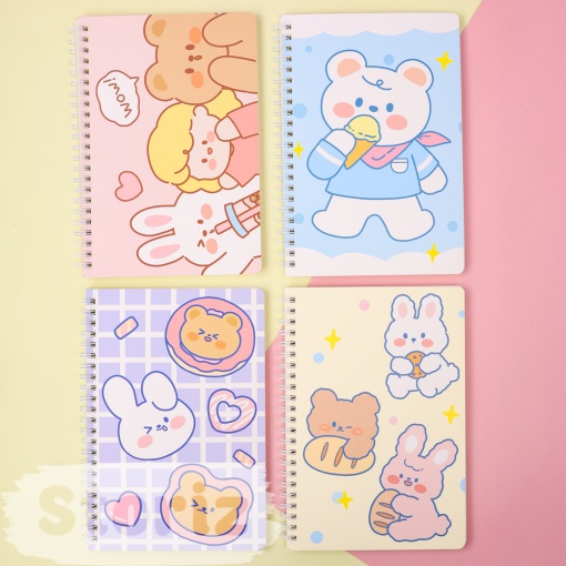 Блокнот "Bear&Bunny" A5, в ассортименте 1 шт. 