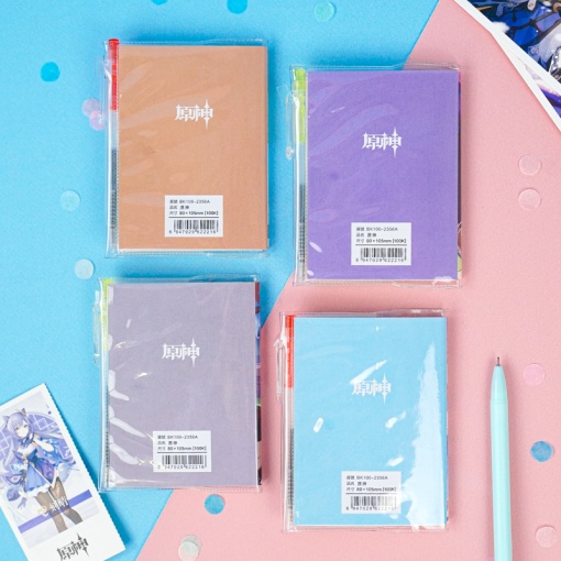 Мини-блокнот с ручкой "Genshin Impact", в асортименте 1 шт.  