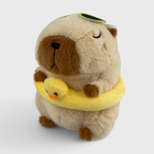 Мягкая игрушка "Капибара" На пляже, 17 см