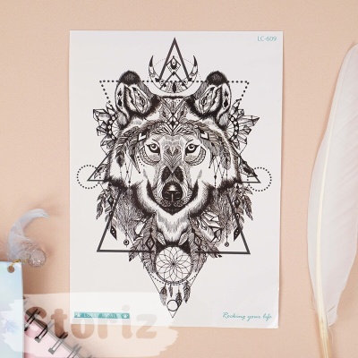 Временная татуировка "Animals" LC-609, 21х15 см