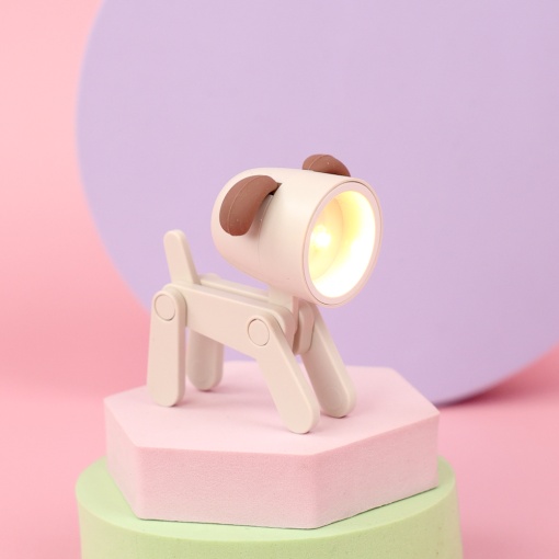 Мини-лампа "Puppy" бежевый оптом