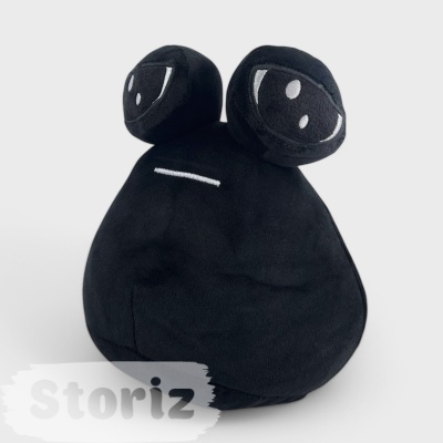 Мягкая игрушка "My pet alien pou" черный (улитка) 22см