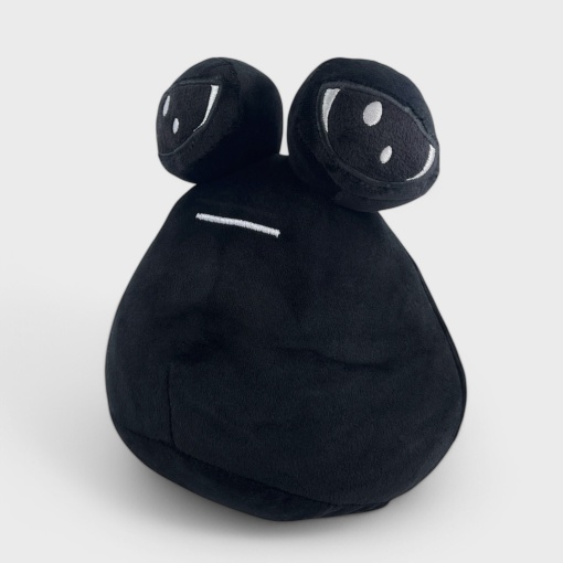 Мягкая игрушка "My pet alien pou" черный (улитка) 22см