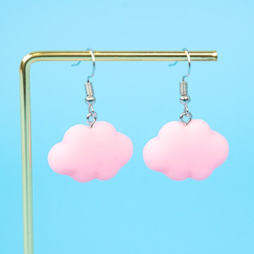 Серьги "Облака" розовые