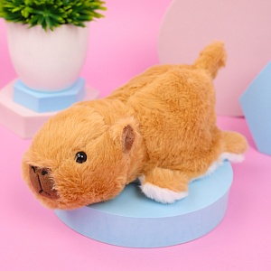 Мягкая игрушка-перевертыш "Капибара и кошка" 25см 