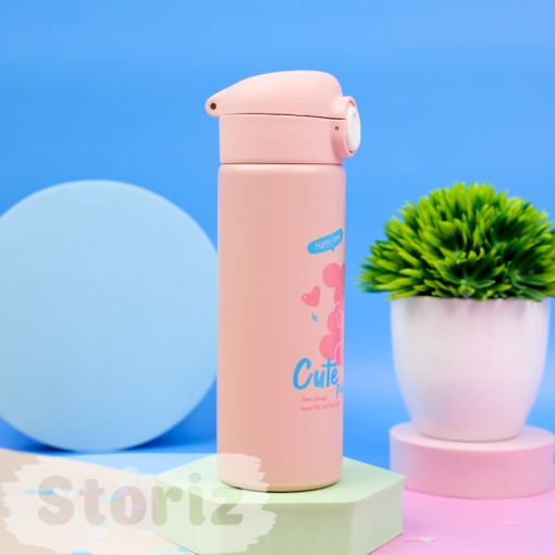 Термос "Cute puppy" №6445 розовый, 390 мл. оптом