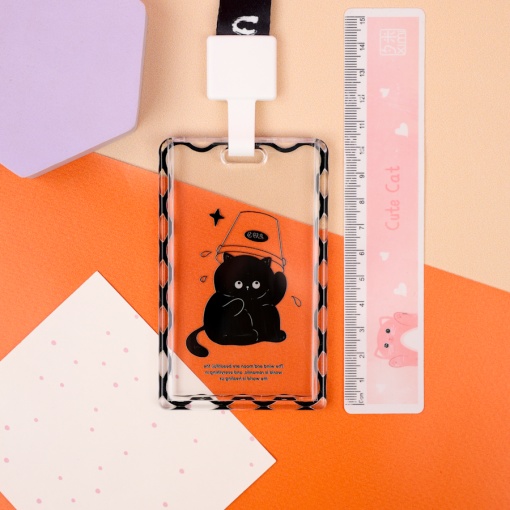 Чехол для карты "Черный кот"