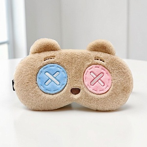 Маска для сна "Momo" мишка, светло-коричневый