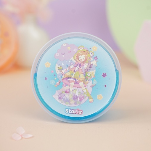 Слайм "Kawaii" полупрозрачный (голубой), с наполнителем + тоторо синий, 200 гр. STORIZ