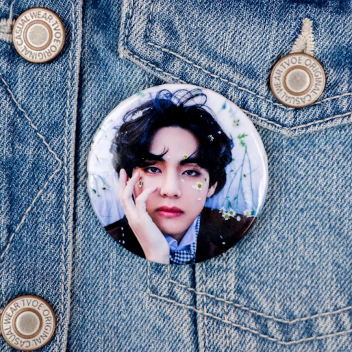 Значок круглый "K-pop" Ким Тхэхён, 56мм