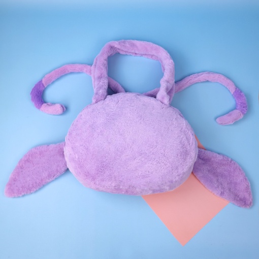 Сумочка плюшевая "Глазастик с цветочками"