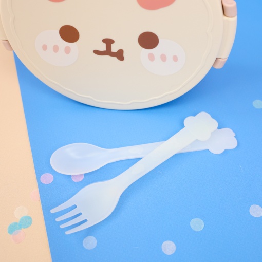 Ланчбокс "Зайка" белый оптом