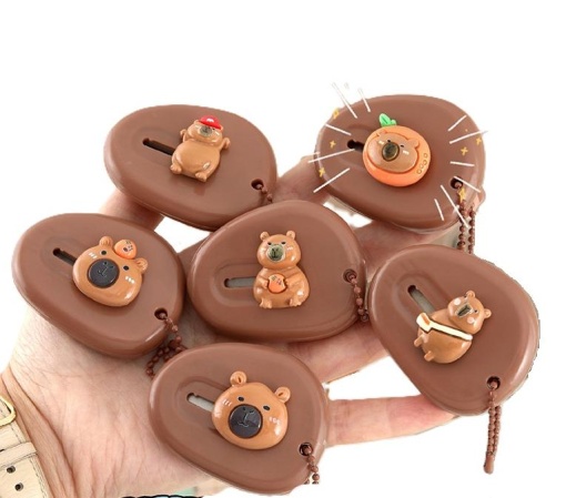 Канцелярский нож "Капибара" мини, в ассортименте, 1шт