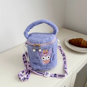 Рюкзак плюшевый "Pouch" Куро оптом со склада в Москве