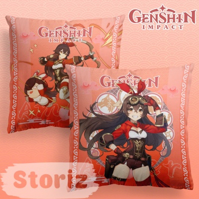 Подушка декоративная "Genshin Impact" Эмбер, 40x40см (1 серия)