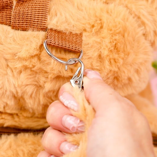 Рюкзак "Плюшевый Кот" Большие глазки, коричневый