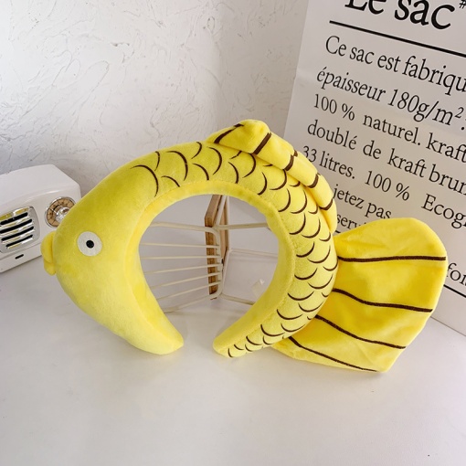 Ободок "Рыба" желтый