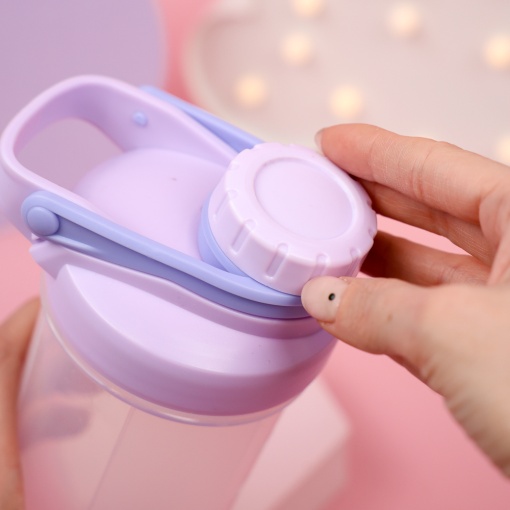 Бутылочка прозрачная "Куро" фиолетовый, 700 мл.  оптом