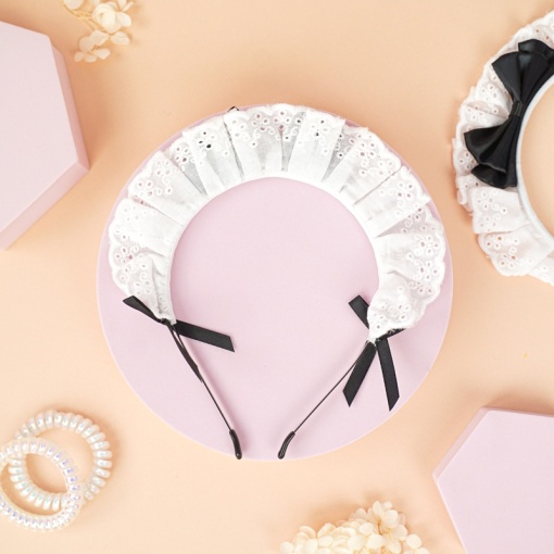 Ободок "Мейдочка" черный