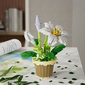 Конструктор "Цветы в горшке" лилия №7219 (260 деталей)