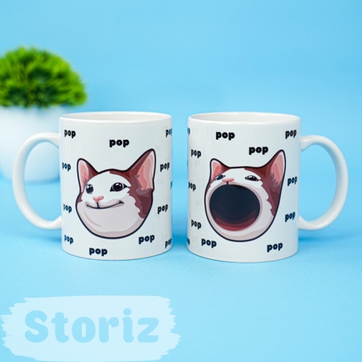 Кружка "Pop Cat" 330 мл оптом со склада!
